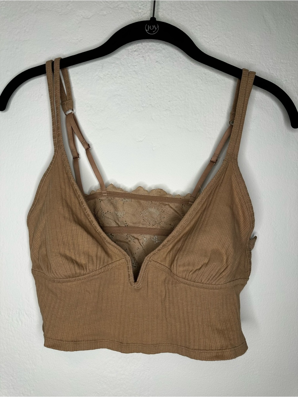 aerie Ribbed Lace Bralette